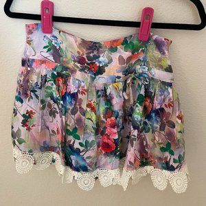 Paper Heart Floral Skort